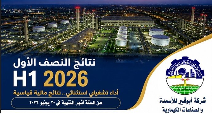 أبوقير للأسمدة تحقق نتائج مالية استثنائية خلال النصف الأول من عام 2026